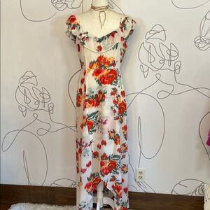 DAVI & DANI- Floral High Low Maxi Dress size L